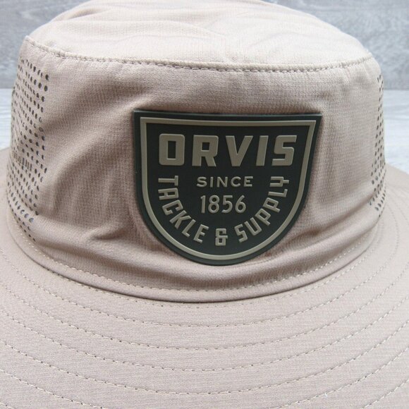 Orvis Wide-Brim Performance Sun Hat Khaki Beige One Size Fit NEW - Picture 4 of 11